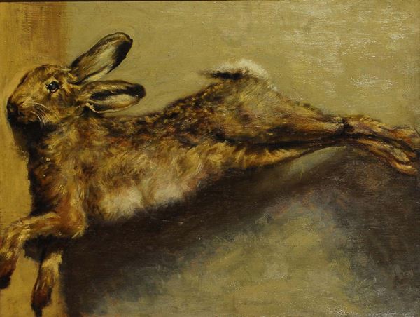 Scuola dellÕinizio del XX secolo Natura morta con coniglio