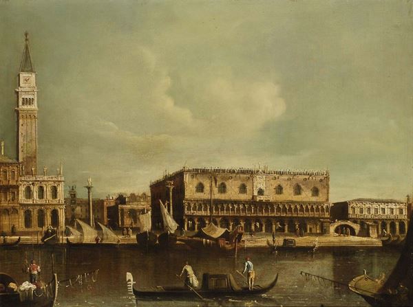 Francesco Tironi (1745-1797) Il molo con il Palazzo Ducale dal bacino di San Marco