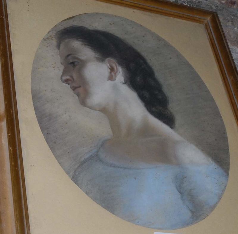 Lotto di due dipinti con figure femminili  - Asta Antiquariato, Argenti e Dipinti Antichi - Cambi Casa d'Aste