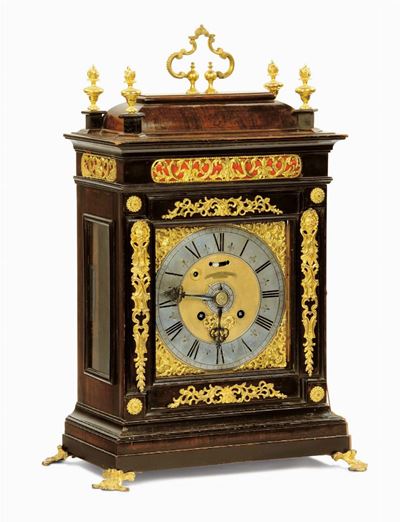 Pendola Romana da Tavolo Firmata Angelo Pellegrini, Roma XVIII Secolo