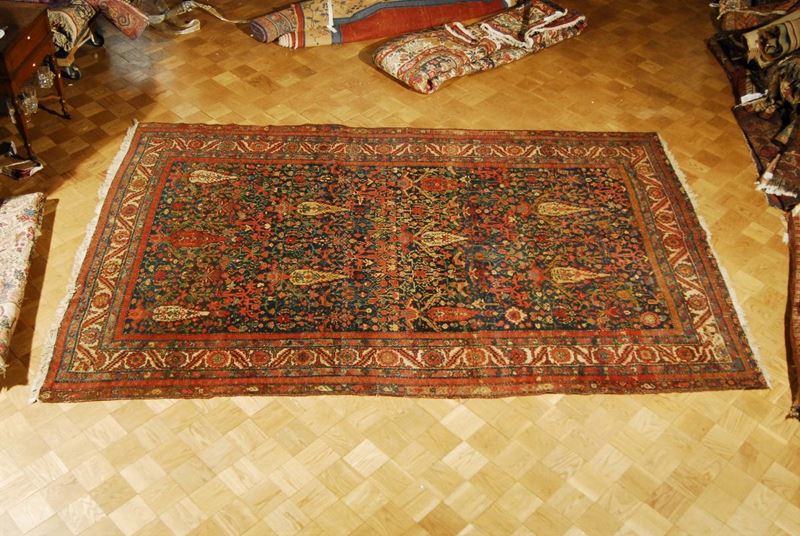 Tappeto persiano Malayer, fine XIX inizio XX secolo  - Asta Antiquariato e Dipinti Antichi - Cambi Casa d'Aste