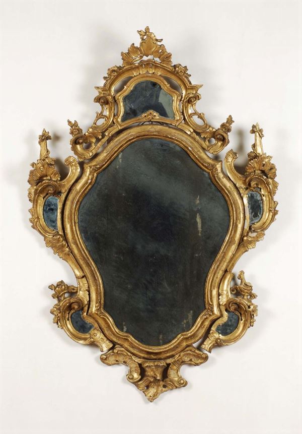 Serie di quattro specchiere Luigi XV, Venezia XIX secolo