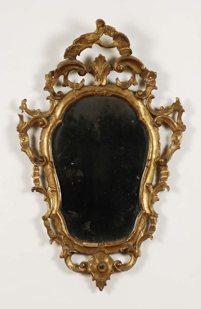 Specchierina in Legno Dorato, XIX Secolo
