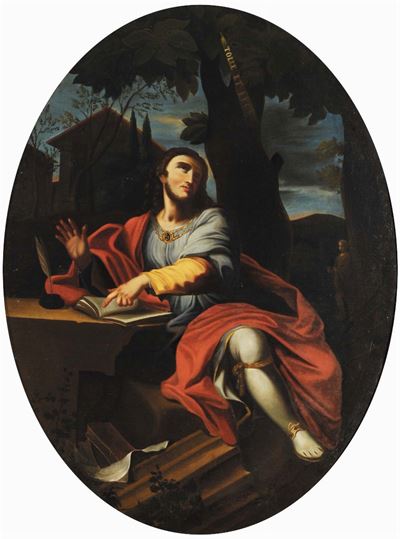 Francesco Solimena (1657-1747), Ambito Disantõagostino in Meditazione