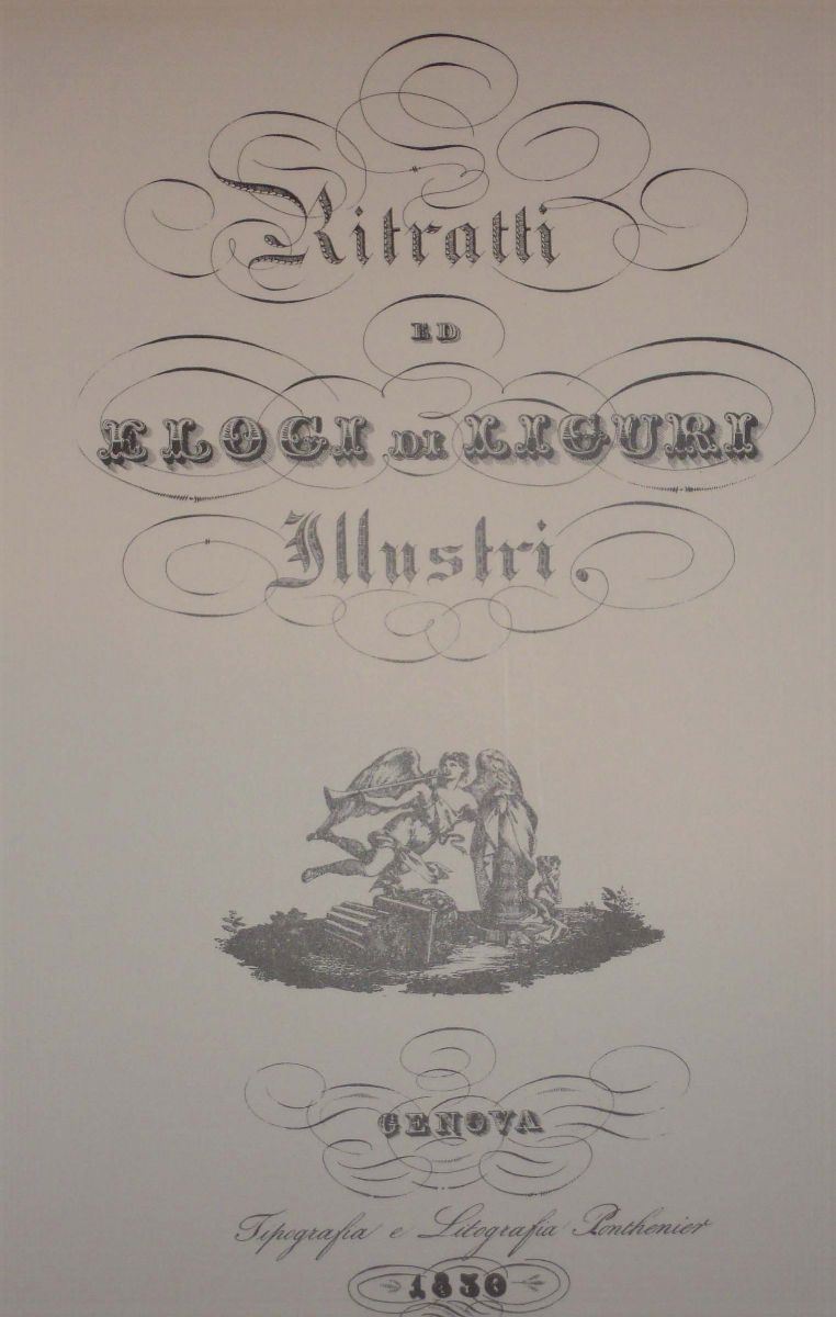 Edizione anastatica de Ritratti dei Liguri Illustri  - Auction OnLine Auction 09-2012 - Cambi Casa d'Aste