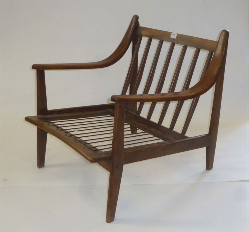 Poltrona in legno, XX secolo  - Auction Time Auction 7-2014 - Cambi Casa d'Aste