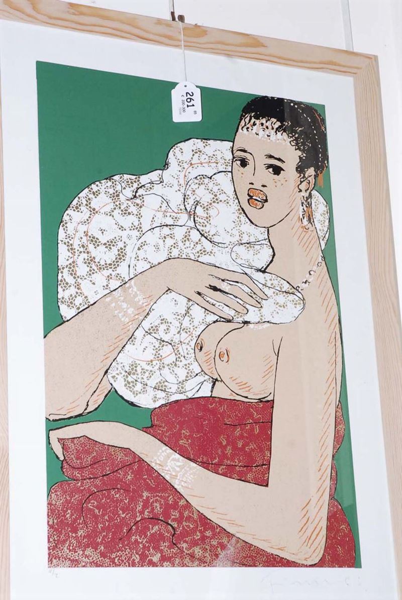 Salvatore Fiume (1915-1997) Figura femminile  - Auction Time Auction 9-2014 - Cambi Casa d'Aste