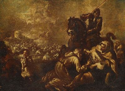 Scuola Italiana del XVIII Secolobattaglia