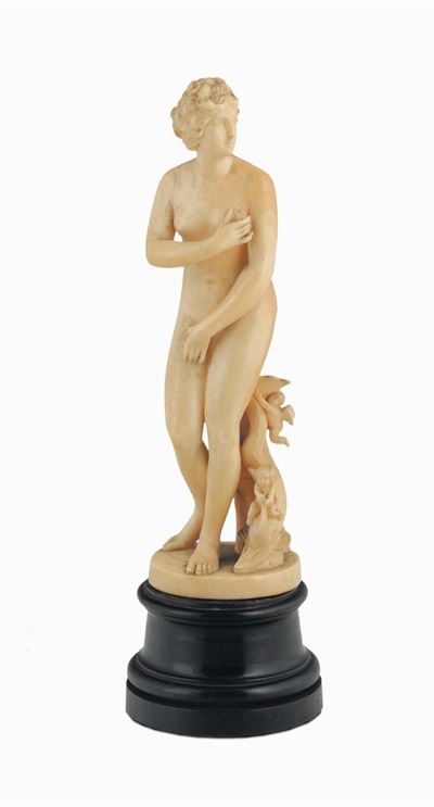 Scultura in Avorio Raffigurante Venere, Fine XVIII Secolo