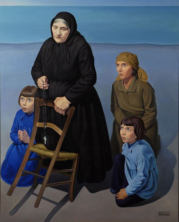 Cagnaccio di San Pietro (1897-1946) Famiglia sulla spiaggia
