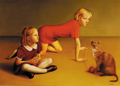 Sandra Batoni (1953)giochi con il Gomitolo