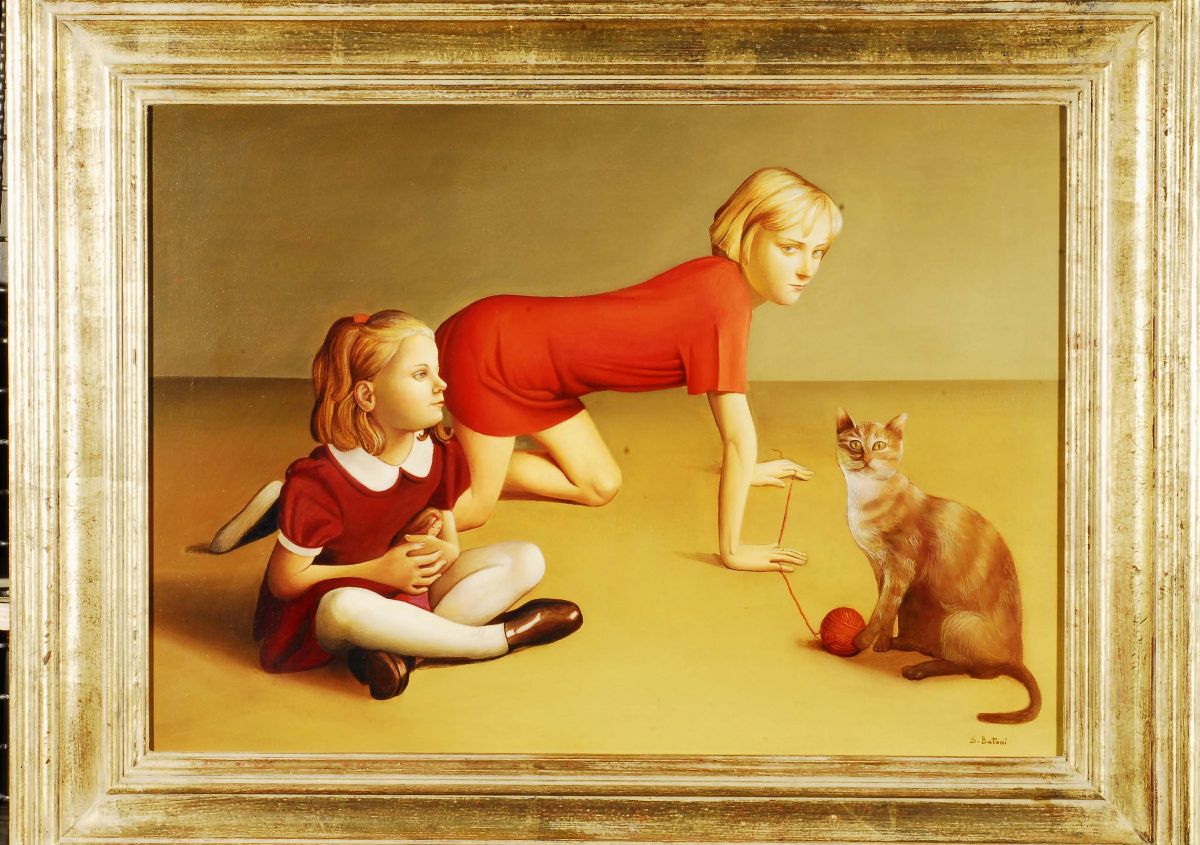 Sandra Batoni (1953)giochi con il Gomitolo