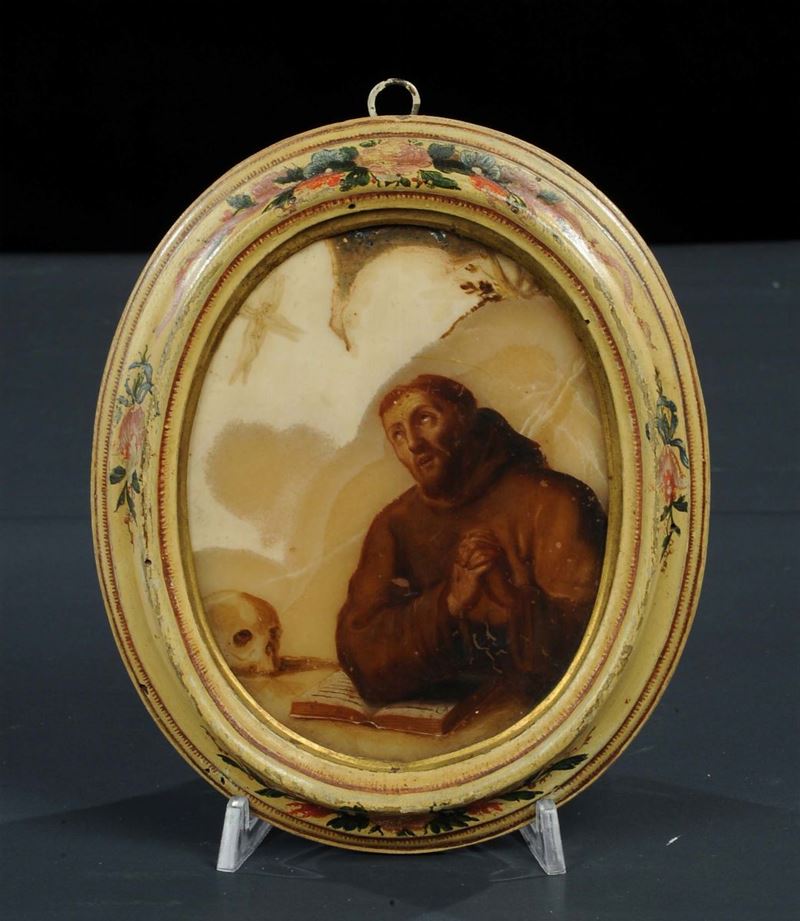Scuola Italiana del XVIII secolo San Francesco  - Asta Antiquariato e Dipinti Antichi - Cambi Casa d'Aste