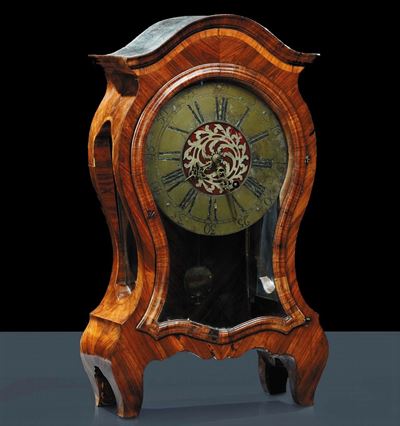 Orologio da Tavolo con Cassa Lastronata, XVIII Secolo