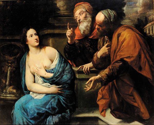 Domenico Fiasella detto il Sarzana (1589-1669) Susanna e i vecchioni