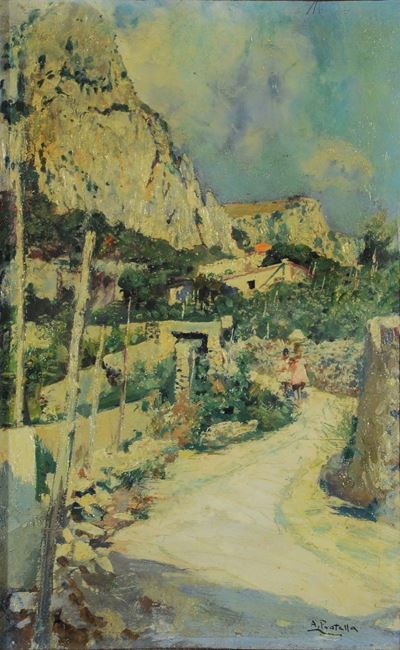 Attilio Pratella (1856-1949)strada di Anacapri