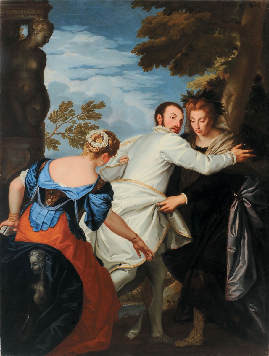 Paolo Veronese (1528-1588), Copia Daallegoria della Saggezza e della Forza Allegoria della Virtù ...