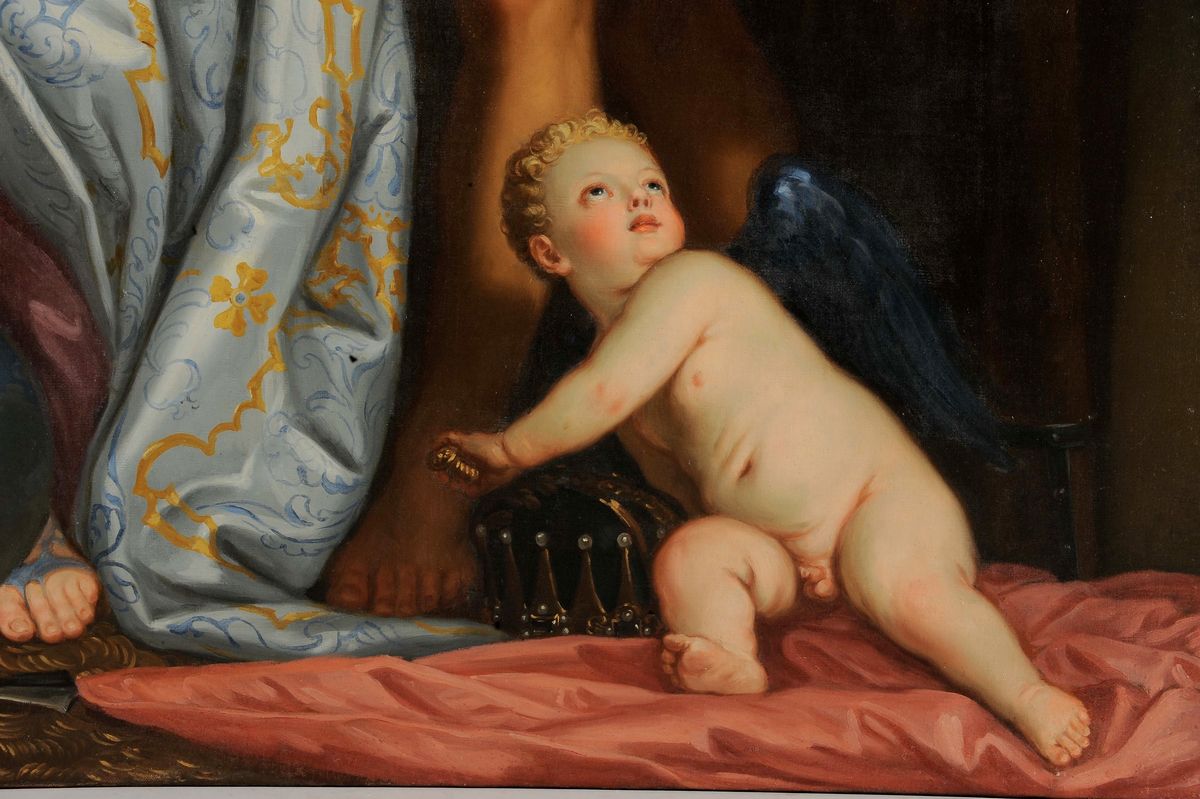 Paolo Veronese (1528-1588), Copia Daallegoria della Saggezza e della Forza Allegoria della Virtù ...
