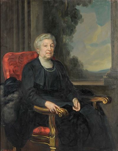 Mattia Traverso (1885-1956)ritratto di Dama