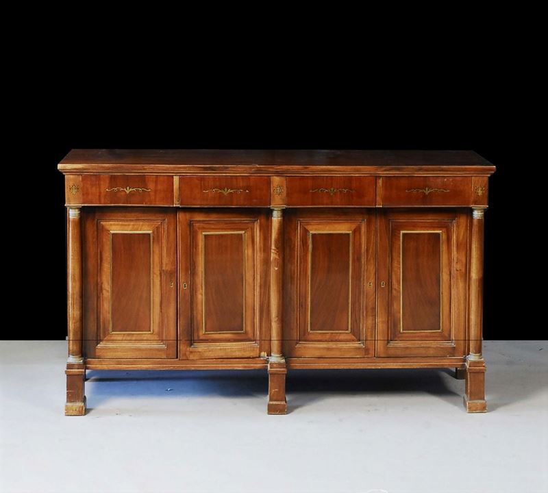 Credenza in stile Impero in noce  - Auction Time Auction 1-2015 - Cambi Casa d'Aste