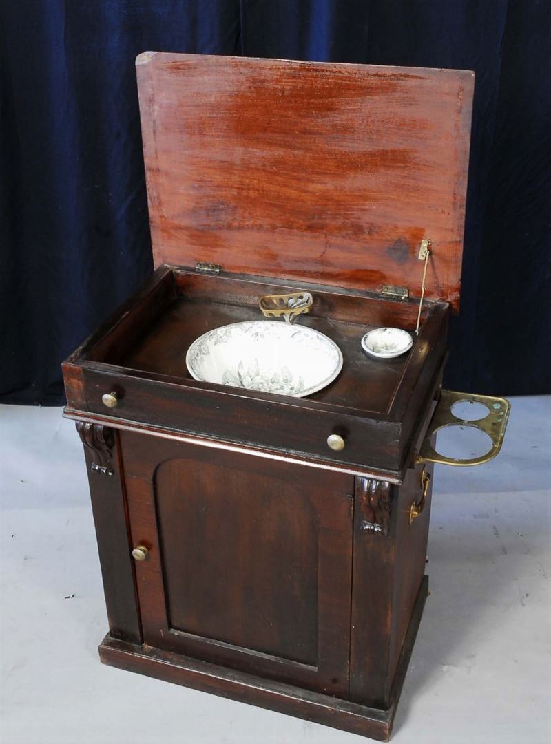 Mobile lavabo in mogano  - Auction Time Auction 3-2014 - Cambi Casa d'Aste