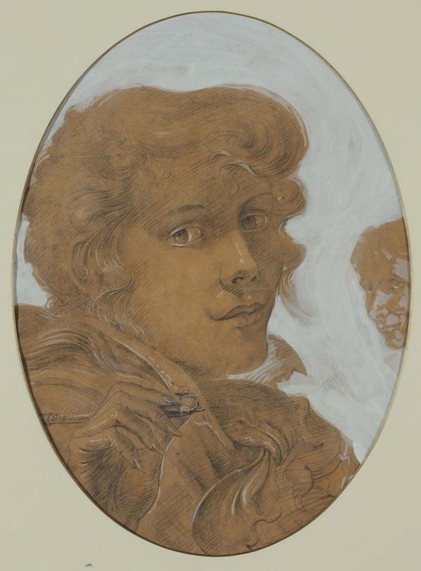 Franco Codazzi (XIX-XX) Ritratto di donna