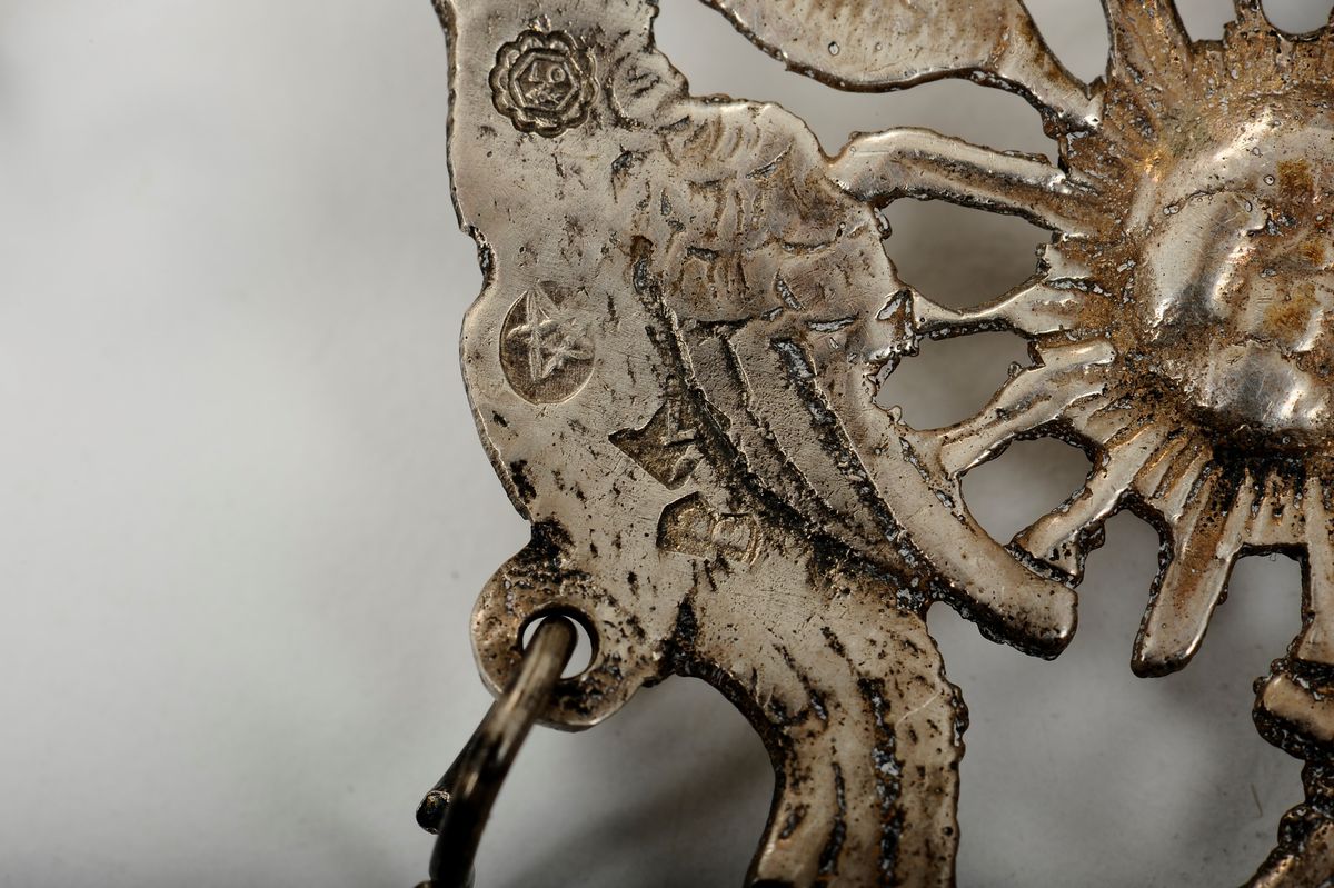 Coppia di Ornamenti da Culla Parzialmente in Argento, Italia XIX Secolo