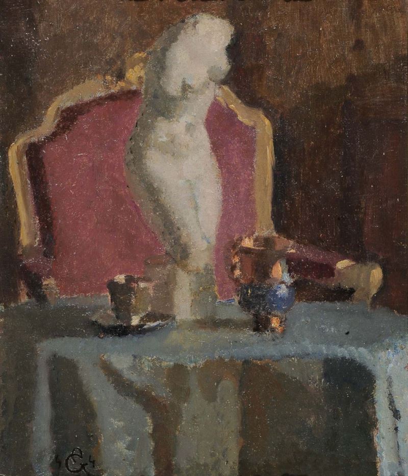 Alberto Helios Gagliardo (1893-1987) Interno  - Auction Antiquariato e Dipinti Antichi - Cambi Casa d'Aste