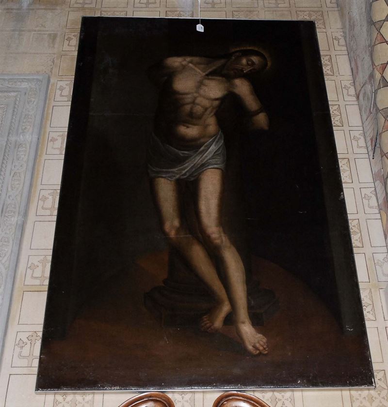 Scuola del XVIII secolo Cristo alla colonna  - Auction Antiques and Old Masters - Cambi Casa d'Aste