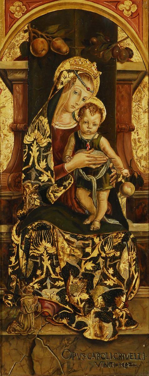 Aldo Zauli (XX secolo) Madonna con Bambino  - Auction Antiquariato, Argenti e Dipinti Antichi - Cambi Casa d'Aste