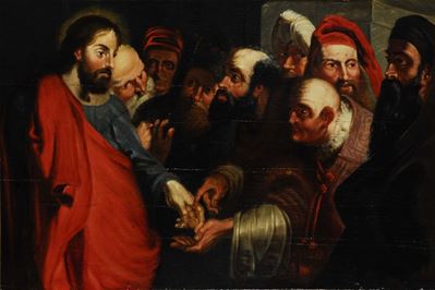 Scuola Italiana del XIX Secolo Tributo della Moneta