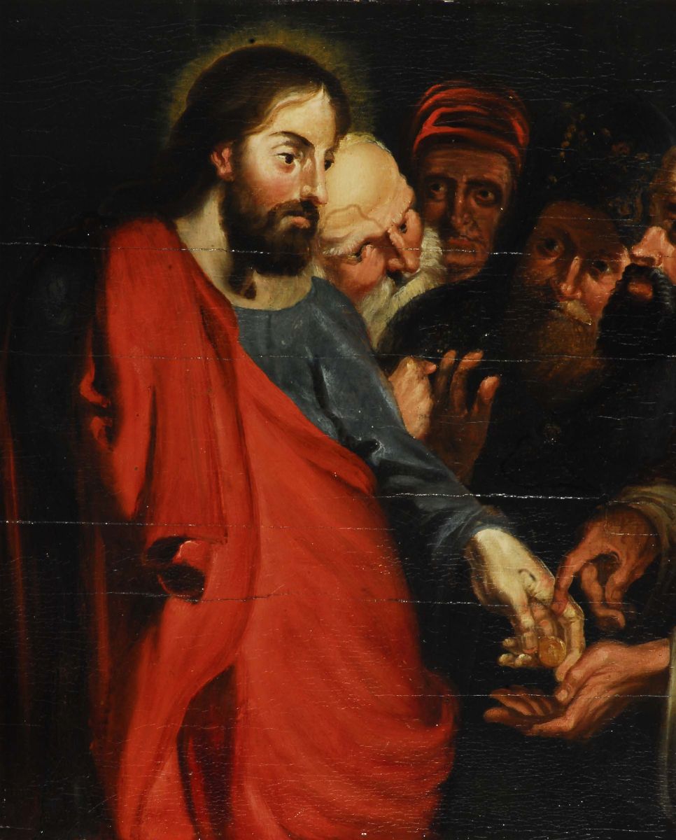 Scuola Italiana del XIX Secolo Tributo della Moneta