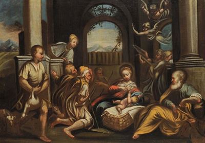 Scuola degli Inizi del XIX Secoloadorazione dei Pastori