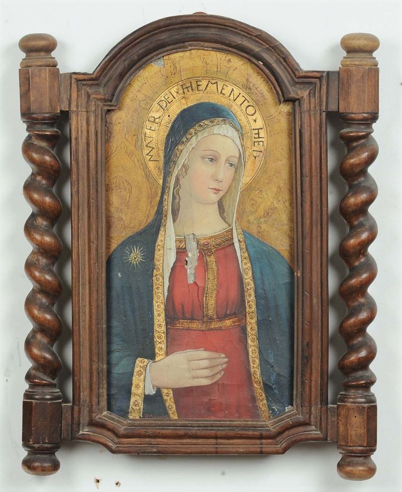 Scuola del XIX secolo Madonna   - Asta Antiquariato e Dipinti Antichi - Cambi Casa d'Aste