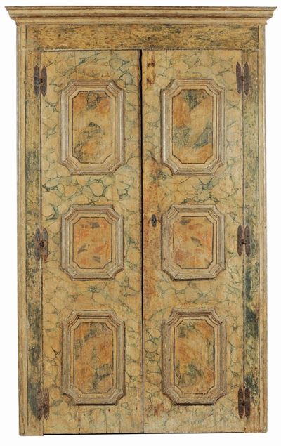Portale in Legno a Due Ante Pannellate, Fine XVIII Secolo