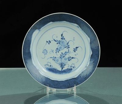 Piatto in Porcellana, Marchio Dellõimperatore della Dinastia Qing, Jia Qing