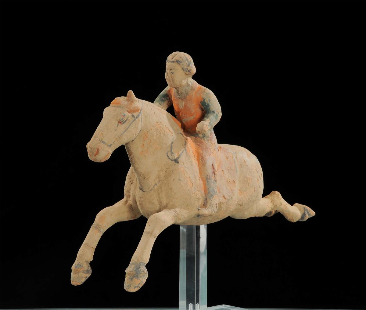Giocatrice di Polo in Terracotta, Riferibile Dinastia Han