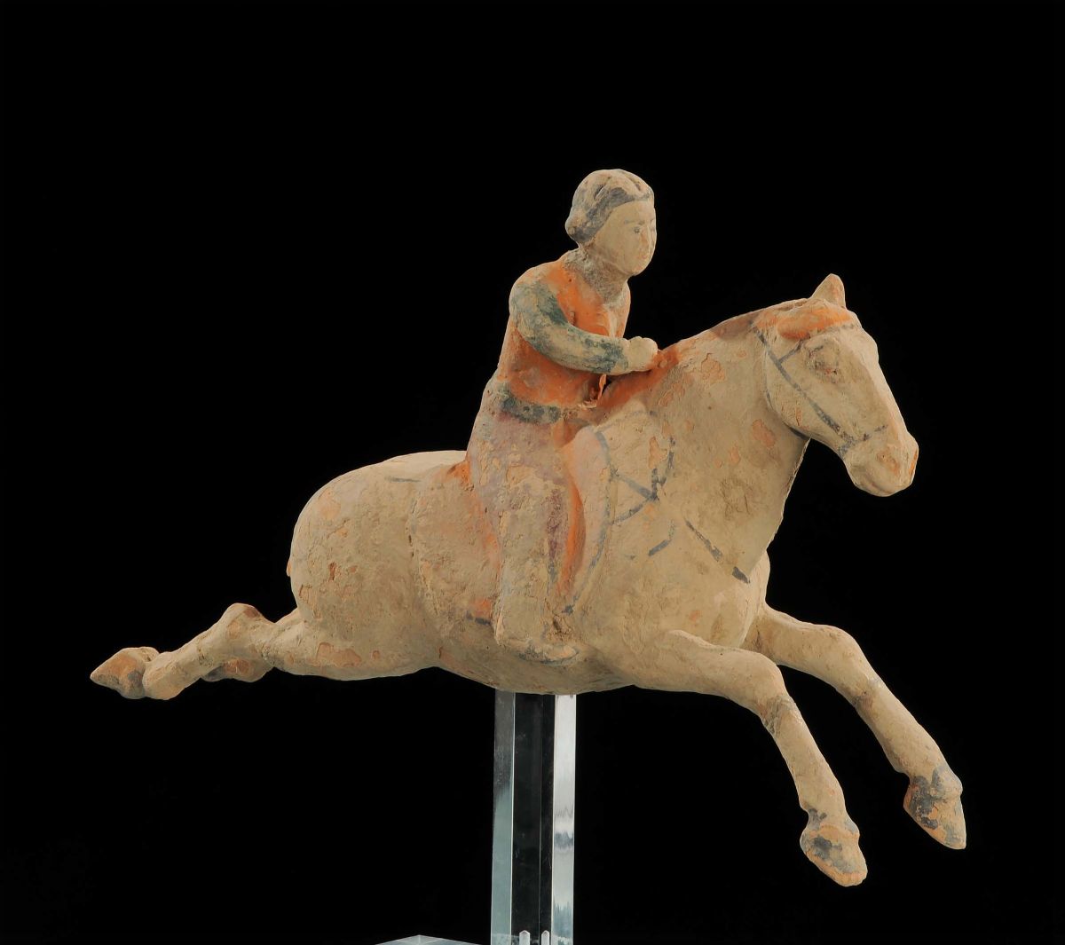 Giocatrice di Polo in Terracotta, Riferibile Dinastia Han