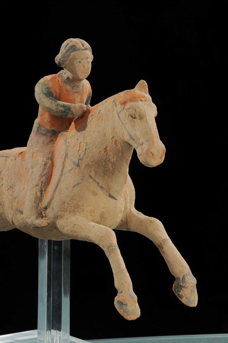 Giocatrice di Polo in Terracotta, Riferibile Dinastia Han