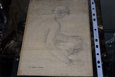 Giovanni Maria Viani (1636-1700), Attribuito Astudio di Figura Maschile