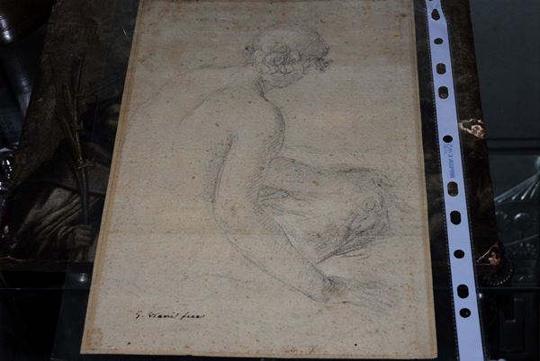 Giovanni Maria Viani (1636-1700), attribuito a Studio di figura maschile