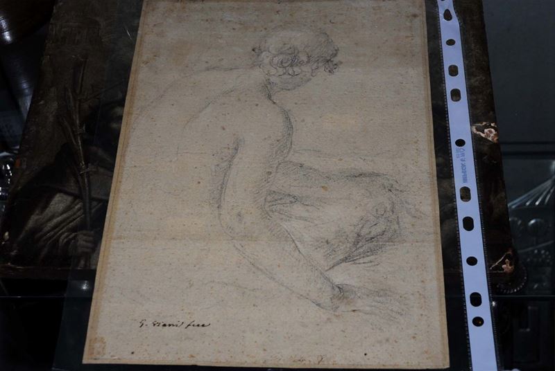 Giovanni Maria Viani (1636-1700), attribuito a Studio di figura maschile  - Auction Old Paintings and Furnitures - Cambi Casa d'Aste