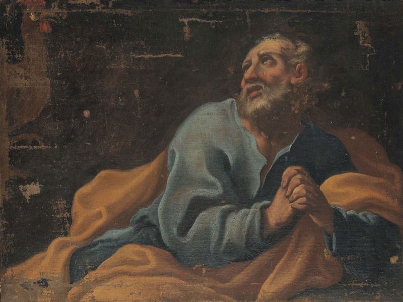 Scuola Italiana del XVII secolo Ritratto di apostolo  - Auction Old Paintings and Furnitures - Cambi Casa d'Aste