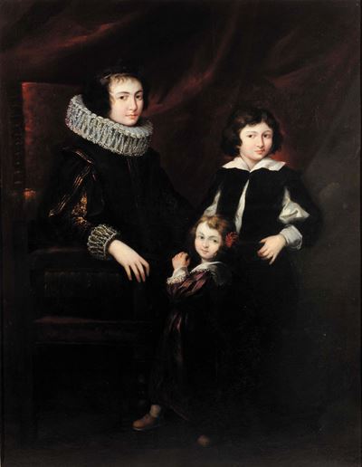 Scuola Genovese del XVIII Secoloritratto di Famiglia