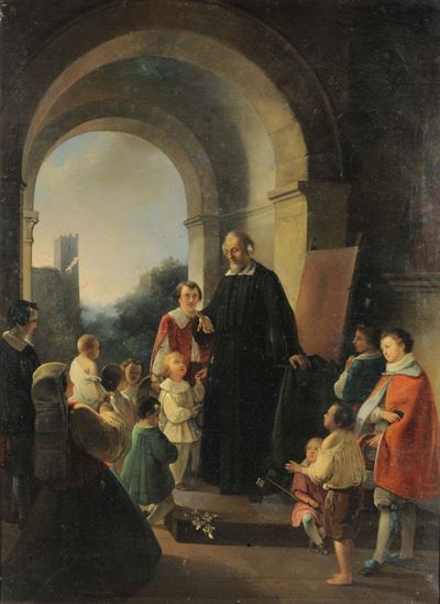 Scuola del XIX Secoloinsegnante con Allievi