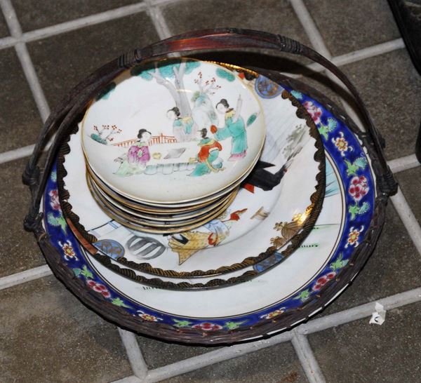 Lotto misto composto da porcellane cinesi