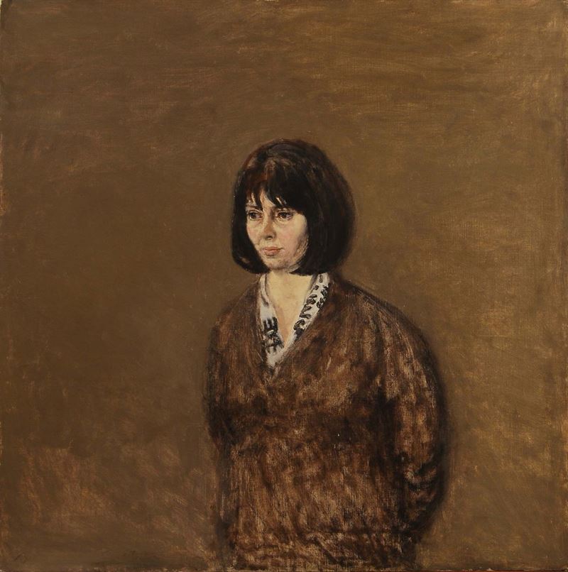 Roberto Sambonet (1924-1995) Ritratto di Caterina Fabbri, 1963  - Auction 19th and 20th century paintings - II - Cambi Casa d'Aste