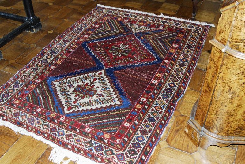 Tappeto Sud Persia Atshari, inizio XX secolo  - Asta Antiquariato e Dipinti Antichi - Cambi Casa d'Aste