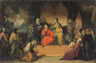 Scuola Genovese del XIX Secoloscena Storica Scena Storica