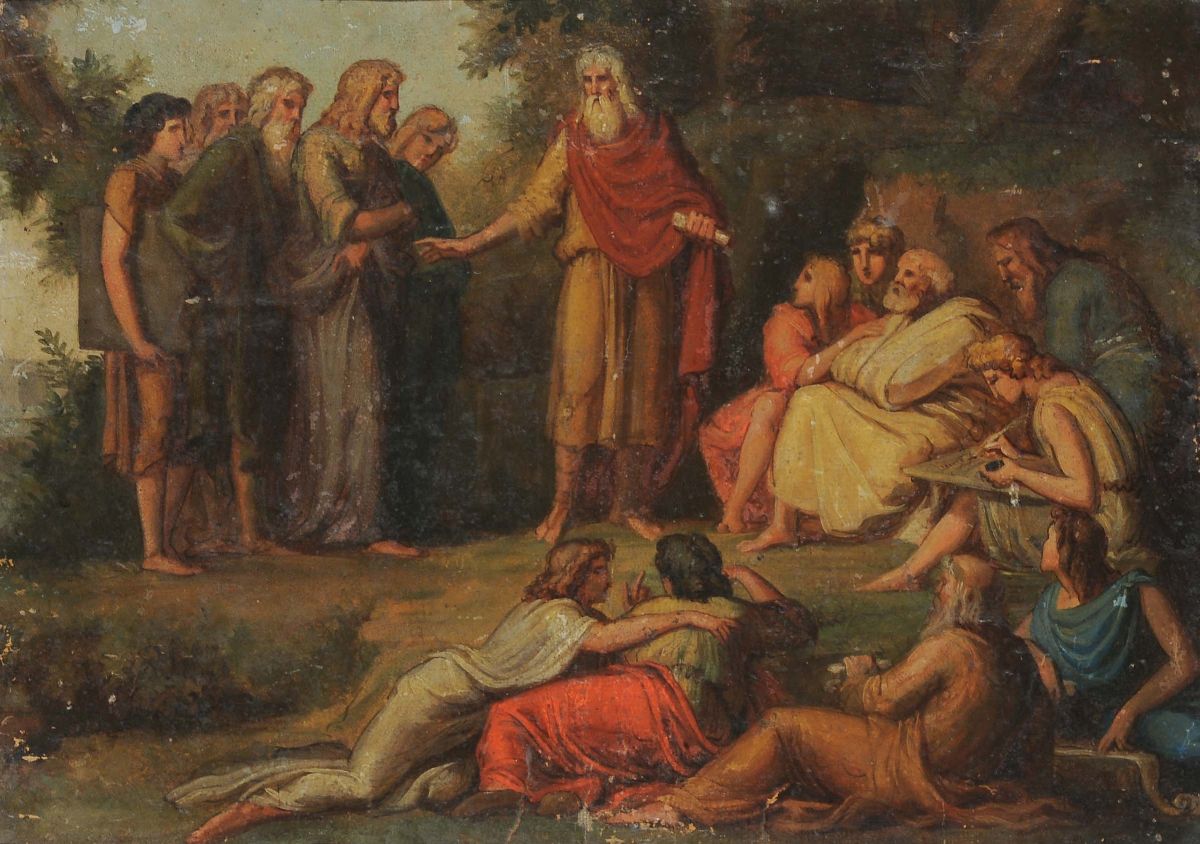 Scuola Genovese del XIX Secoloscena Storica Scena Storica